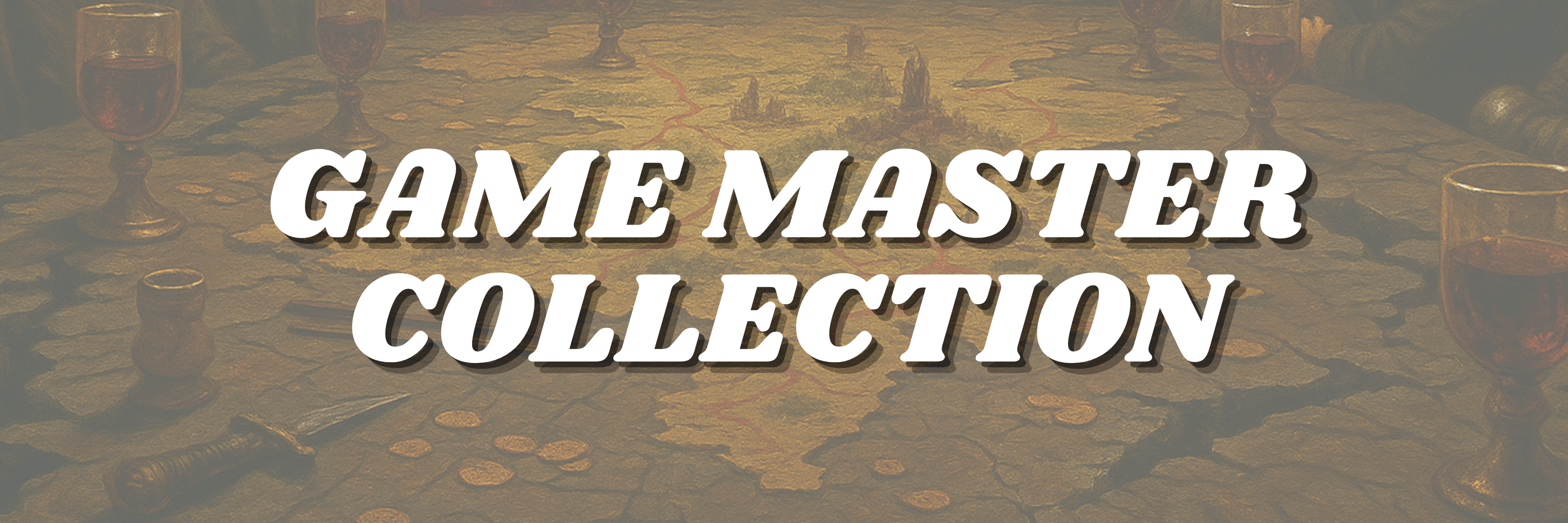 Game Master Collection - map with wine goblets, and coins